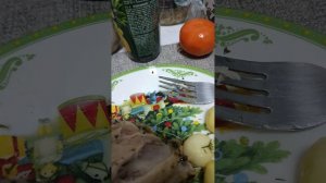 Показываю свой ужин🍽🍽🍽🍽🍽🍽🍽 дома