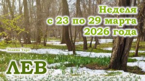 ЛЕВ | ТАРО прогноз на неделю с 23 по 29 марта 2026 года