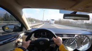 SKODA OCTAVIA 1.6 TDI 2016 года выпуска - тест-драйв от первого лица на АВТОБАНЕ