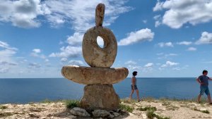 Тарханкут Маяк Западный Крым Большой Атлеш июль 23