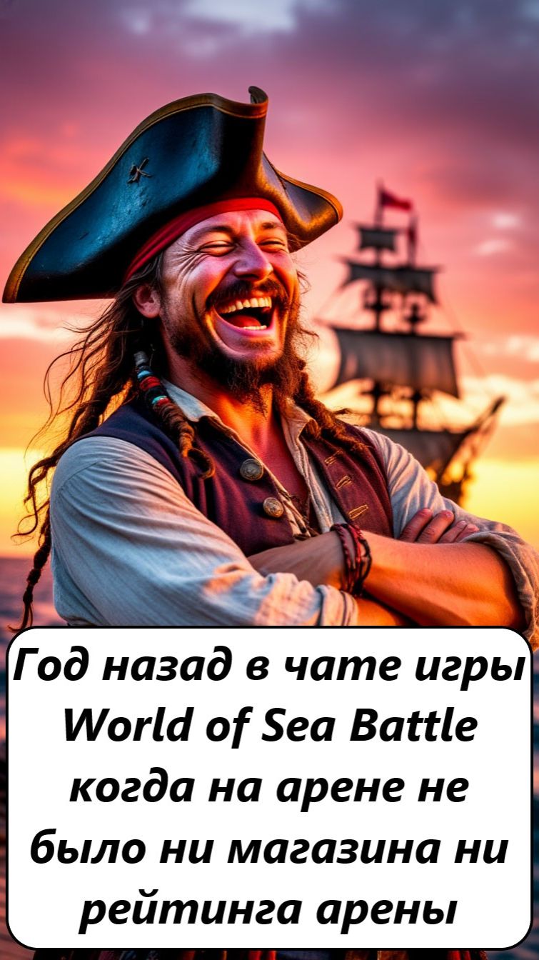 World of Sea Battle Год назад, в чате игры, когда не было ни магазина арены ни рейтинга...
