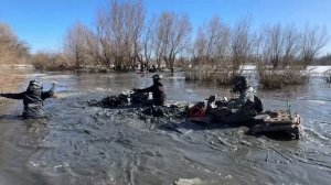 Пробиваем маршрут🚜🦾 Первая весенняя покатушка 2026🚜💦🔥 Квадробратья ВЛГ😎