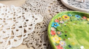 Начала собирать плед / косынка крючком.