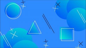 Голубой геометрический фон