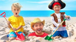 Aventura con detector de metales para niños