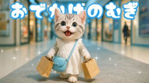 【Офисный котик Муги】Репортаж из жизни Муги, который отправился за покупками в торговый центр 🐱🛍️