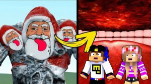 МОЙ ДРОН снял ГУГУ ГАГА ДЕДА МОРОЗА в МАЙНКРАФТ НУБ И ПРО ЭВОЛЮЦИЯ ВИДЕО MINECRAFT Евгенбро