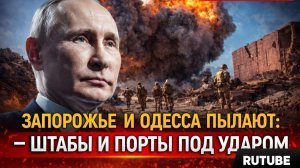Запорожье и Одесса пылают: удары по тылу, штабы под Киевом и странное исчезновение Зеленского
