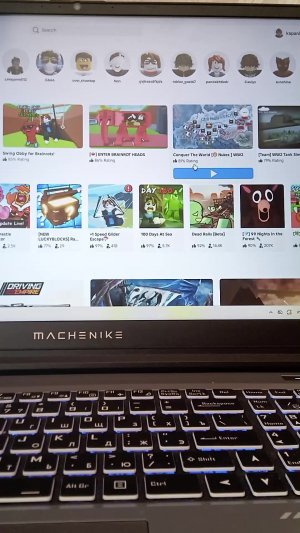 будем играть в различные игры в roblox