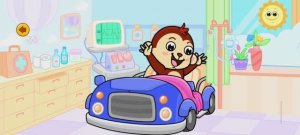 Развивающий мультик для детей . Ухаживаем за обезьянкой . Яркий мультфильм .