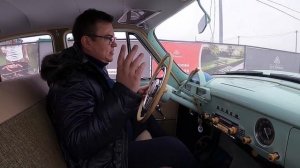 Как ведёт себя зимой Волга ГАЗ-21 на ретро резине США?