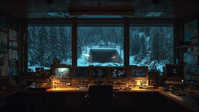 Cheyenne Mountain Control Room ｜ Winter Sci-Fi Ambient Music