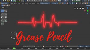 Bforartists Grease Pencil  анимация кардиограммы
