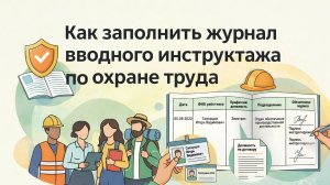 Заполнение журнала вводного  инструктажа по охране труда в 2026 году
