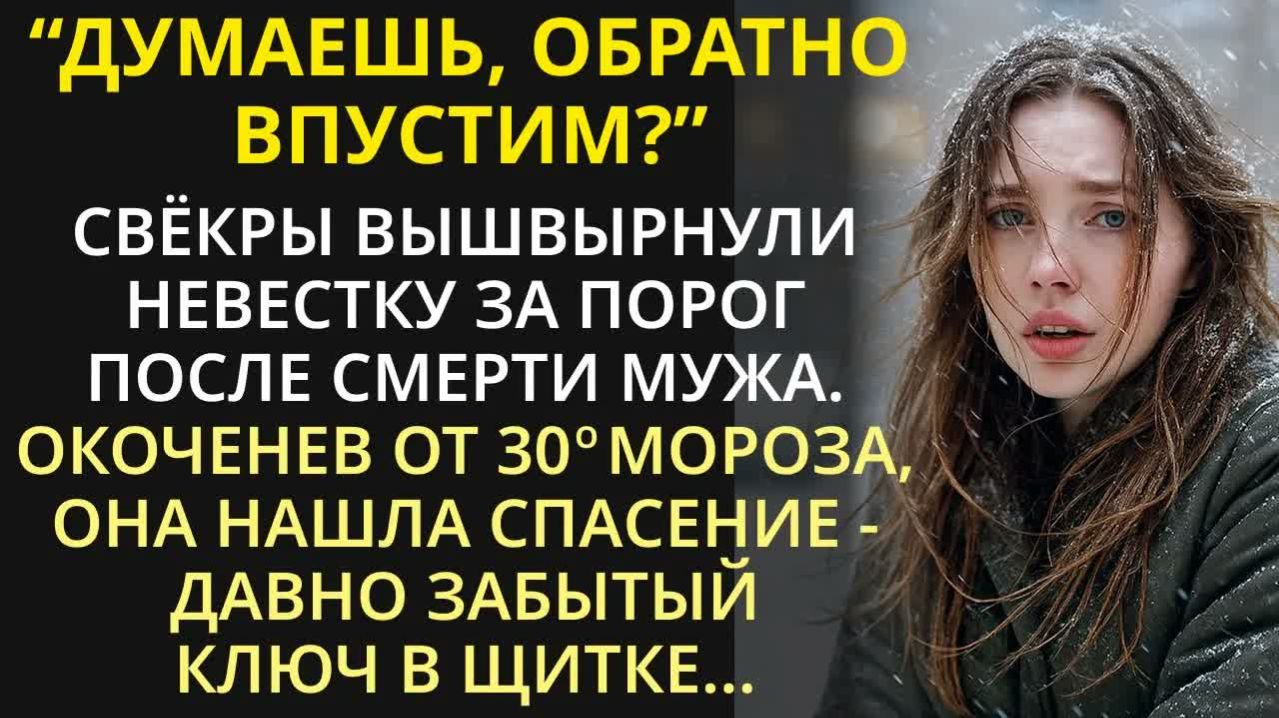 Похоронив сына, свекры выгнали меня из квартиры. Но они не знали, что муж оставил мне ключ в тайнике