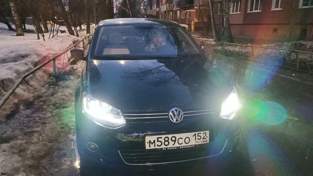 Polo Sedan: фары в стиле Golf 7.5. Вечерний обзор