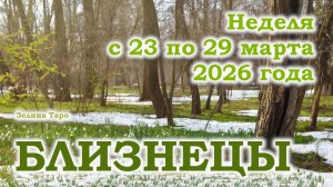 БЛИЗНЕЦЫ | ТАРО прогноз на неделю с 23 по 29 марта 2026 года