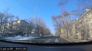 Артём. ул. Лазо 20 км. Разворот вне перекрестка. Экзаменационные маршруты ГАИ г. Артём