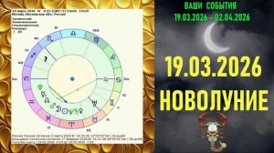 СКОРПИОН: "СОБЫТИЯ от НОВОЛУНИЯ с 19 МАРТА по 2 АПРЕЛЯ 2026 года"!!!
