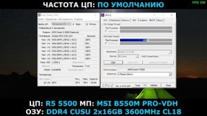 RYZEN 5 5500 в CPU-Z ( MSI B550M PRO-VDH )