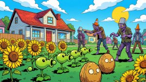 Зомби против растений! Plants vs Zombies ПвЗ PvZ Растения против Зомби