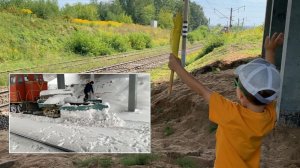 Охота на поезда - Снегоуборочный поезд