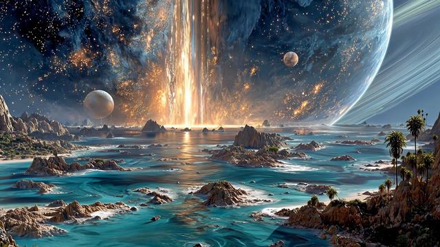 Flows of Universes — Deep Space Ambient & Meditative Cosmic Journey ｜ 4K-(1080p24)