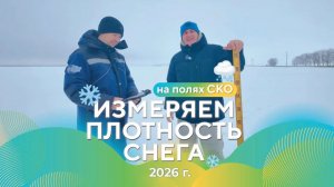 Измерение плотности снега в Северо-Казахстанской области | 2026 г. #сельскоехозяйство #казахстан
