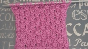 Узор спицами. Семечко вяза