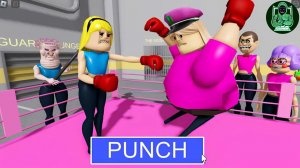 ЖЕНЩИНА-БОКСЕР СБЕЖАЛА ИЗ ТЮРЬМЫ! Новое прохождение игры Барри #Обби #Roblox