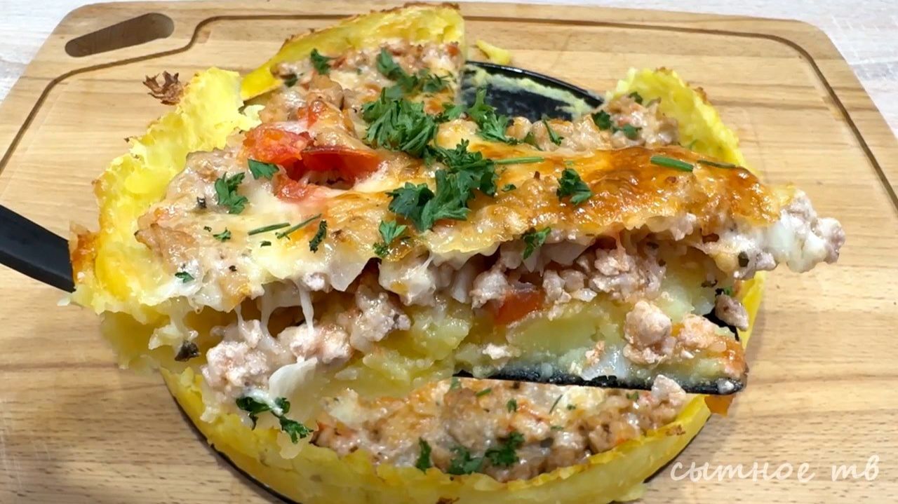 Картофельная запеканка с фаршем