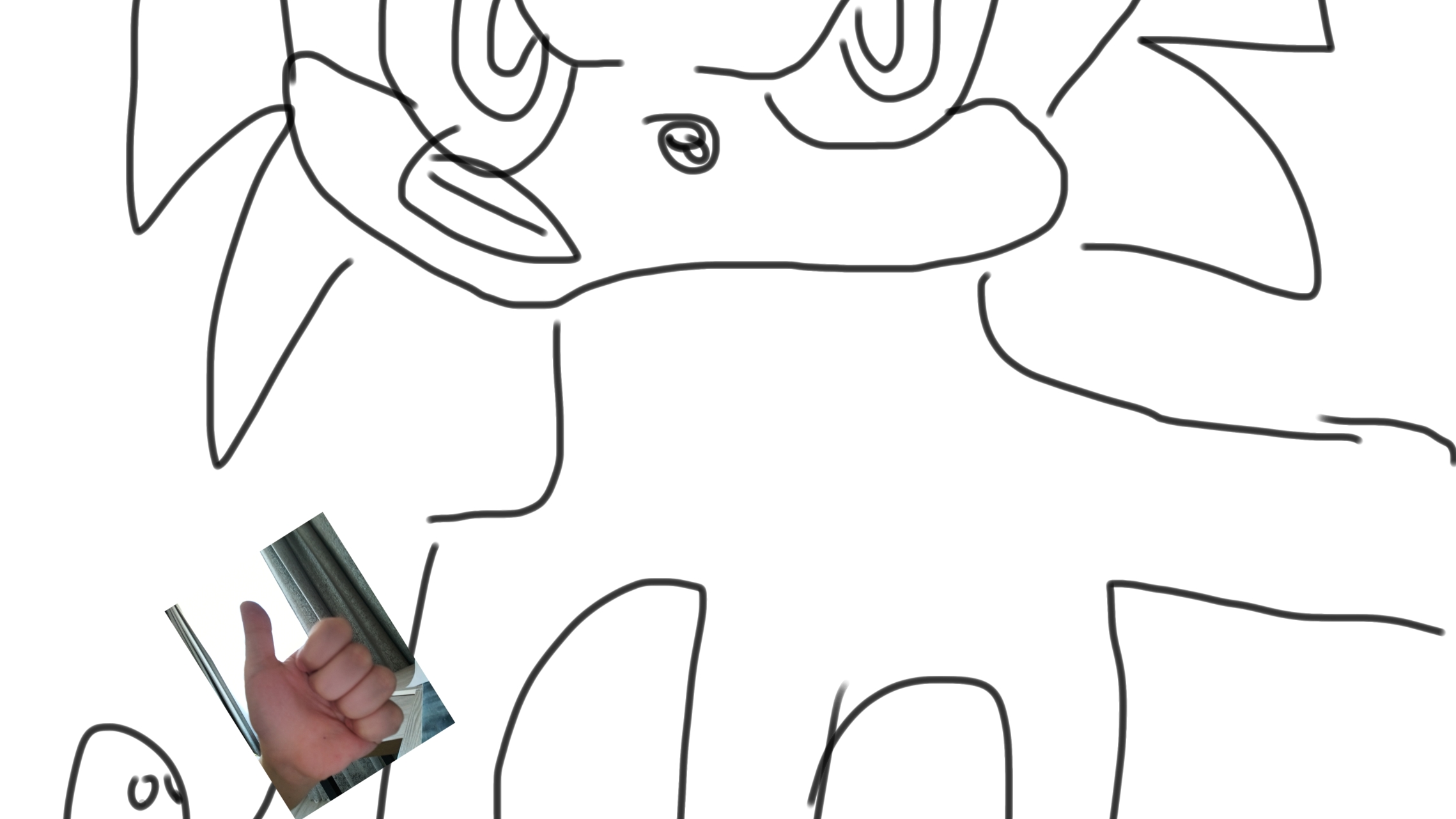 рисую соника