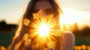 Солнце ласково и нежно коснулось меня.