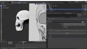 3.10_Blender Избушка ► Заявочный план. Свои ассеты череп - скульпт