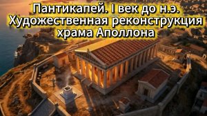 Пантикапей. 1 в. до н.э. Художественная реконструкция храма Аполлона на горе Митридат