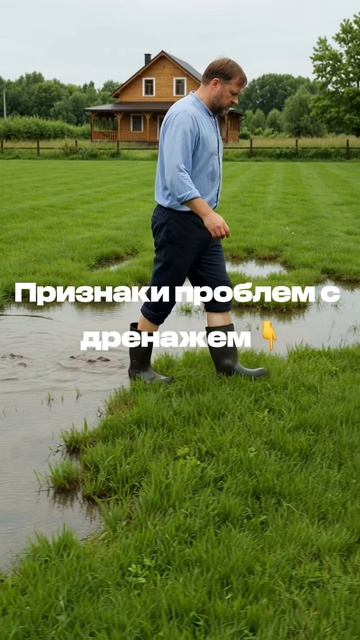 Признаки проблем с дренажем