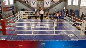 11 63.5 кг Фаталиев Камиль СПбГУ Муминов Джони Военмех