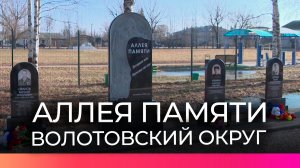 Губернатор Новгородской области Александр Дронов посетил Аллею Памяти в Волотовском округе