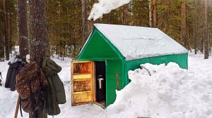 Ночь на балагане. Лёд тает. Пробираемся через перекаты. Быт в лесу. Хариус на ужин.