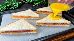 Дети съедают за 2 секунды: готовлю эти горячие бутерброды три раза в неделю и всегда мало