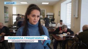 Обновлённую столовую открыли на Мирнинском автотранспортном предприятии после ремонта