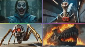 КРОКОДИЛ БОМБАРДИРО против ЭКСКАВАТОРА-СКЕЛЕТА 🏗️ ПАРОВОЗИК ТОМАС ЭКЗЕ и Монстры! 🔥 Мультик