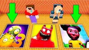 НУБ И ДЕВУШКА ПРО ПРОТИВ СТРАШНЫЕ ЯМЫ МОНСТРОВ В МАЙНКРАФТ! Растения против зомби 3 и Банбан