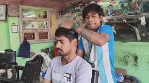 Интенсивный массаж Головы и Тела за 1 Доллар от Придорожного Парикмахера🇮🇳