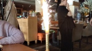 Факел в день рождения.🎉🎉🎉Ресторан"Тануки",г.Москва.