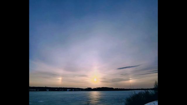 Вечерняя весенняя прогулка на реке. Эффект Гало ( 18 марта)