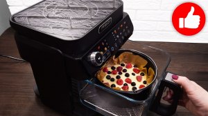 Без труда! Быстро и дёшево! Пирог на кефире с ягодами в аэрогриле к чаю