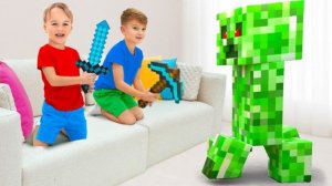 Выживание в мире кубиков с Крисом и Майклом