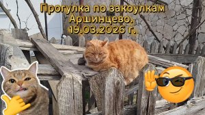 Прогулка по закоулкам Аршинцево. 19.03.26.