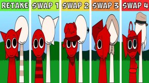 INCREDIBOX SPRUNKI: ВСЕ ПЕРСОНАЖИ 🔀 ИЗ RETAKE ФАЗЫ 1! 💫🌀